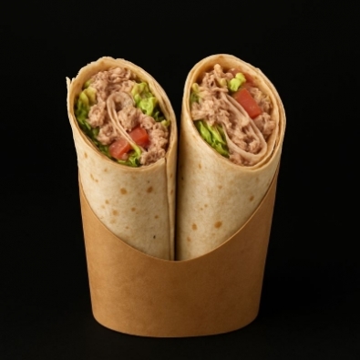 Wrap au thon crudités
