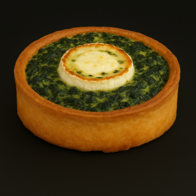 Quiche chèvre épinards