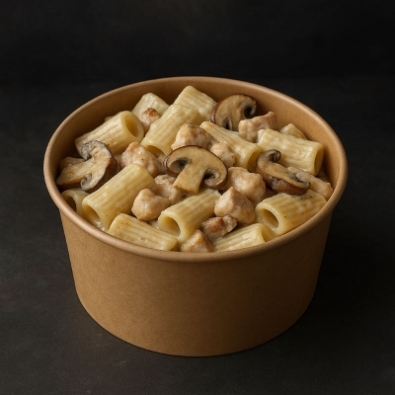 Pâtes au cèpes et poulet