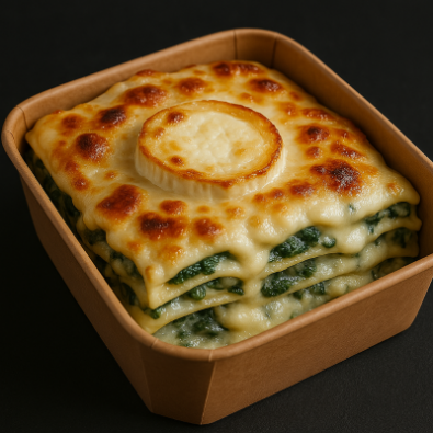 Lasagnes chèvre épinards