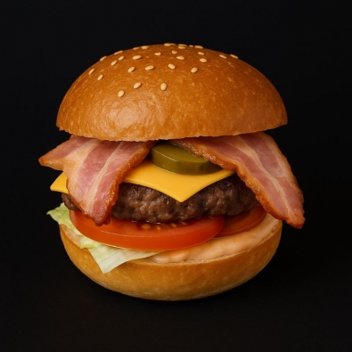 Burger bœuf bacon